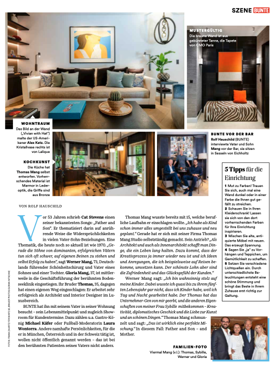 Schönheitschirurg Werner Mag mit Architekt und Interior Designer Thomas Mang in BUNTE